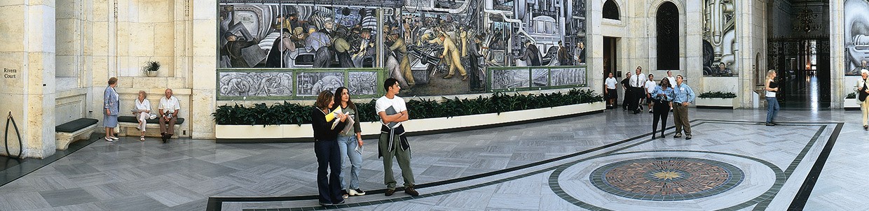 Diego Rivera Court at the Detroit Institute of Art